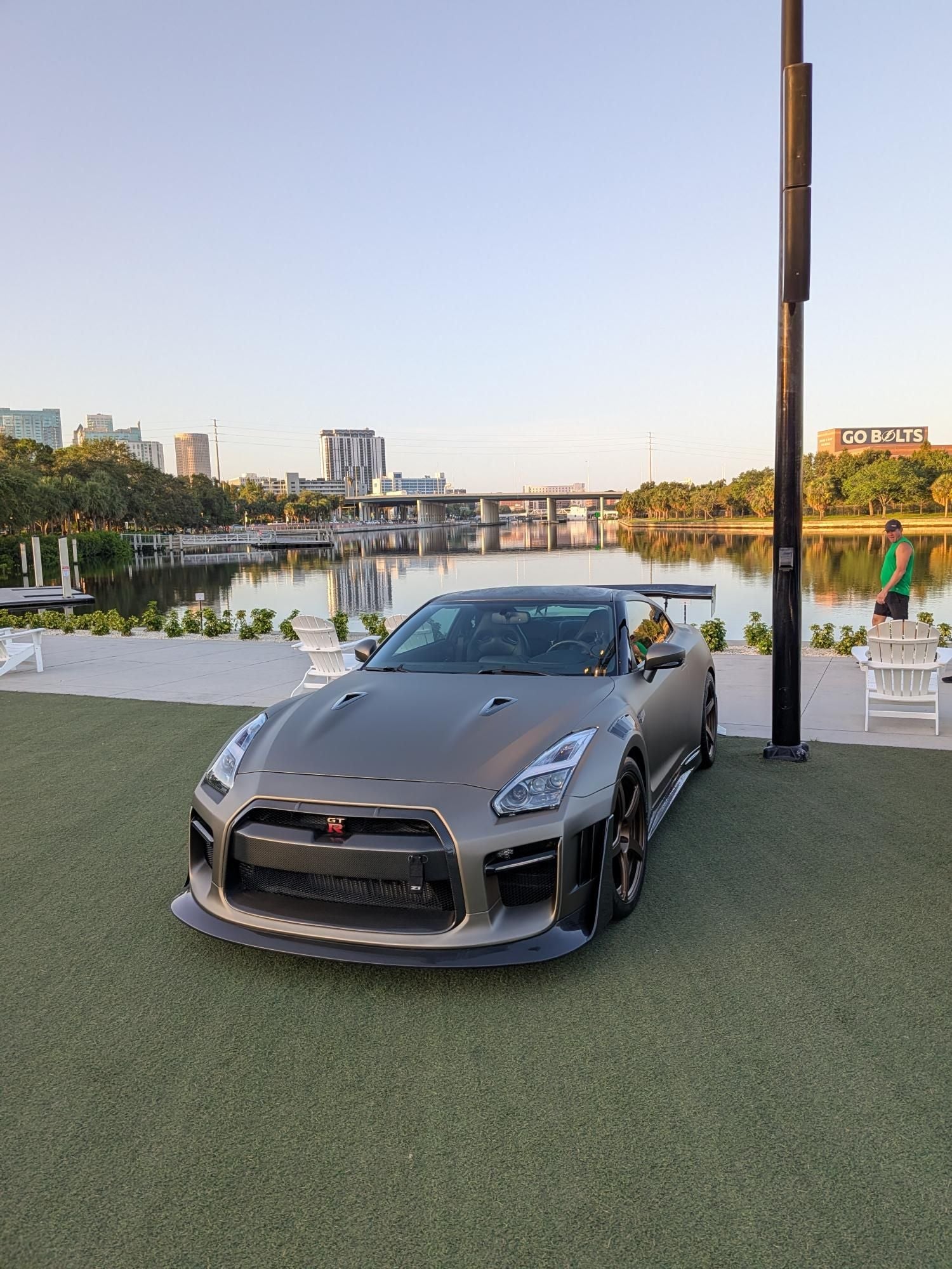 Nissan GTR Nismo T-Spec Black Edition Track Edition Premium Pure 2008 2009 2010 2011 2012 2013 2014 2015 2016 2017 2018 2019 2020 2021 2022 2023 2024&nbsp;(slightly wider than stock, designed to be compatible with ROBOT CRAFTSMAN front bumper) with Aftermarket Parts - "Godzilla" Narrow Body Front Fenders Carbon Fiber / FRP from Robot Craftsman