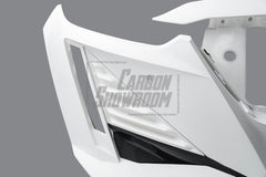 Cadillac CT5 CT5-V Sport Premium Luxury Base 2020 2021 2022 2023 2024 with Aftermarket Parts - "PRISM" Front Bumper & Front Lip Carbon Fiber / FRP from Robot Craftsman