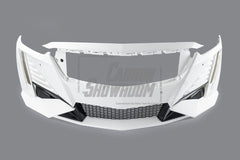 Cadillac CT5 CT5-V Sport Premium Luxury Base 2020 2021 2022 2023 2024 with Aftermarket Parts - "PRISM" Front Bumper & Front Lip Carbon Fiber / FRP from Robot Craftsman
