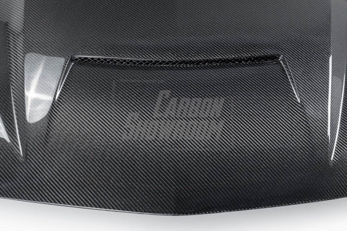 Cadillac CT5 CT5-V Blackwing Sport Premium Luxury Base 2020 2021 2022 2023 2024 with Aftermarket Parts - "PRISM" Hood Bonnet Carbon Fiber / FRP from Robot Craftsman