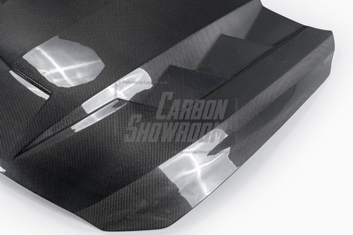 Cadillac CT5 CT5-V Blackwing Sport Premium Luxury Base 2020 2021 2022 2023 2024 with Aftermarket Parts - "PRISM" Hood Bonnet Carbon Fiber / FRP from Robot Craftsman