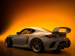 Porsche 987.1 Cayman & Boxster Base / S 2005 2006 2007 2008 &amp; 987.2 Cayman &  Boxster Base / S / R 2009 2010 2011 2012 with Aftermarket Parts - TITANISM STUKA Side Skirts Carbon Fiber / FRP from Robot Craftsman