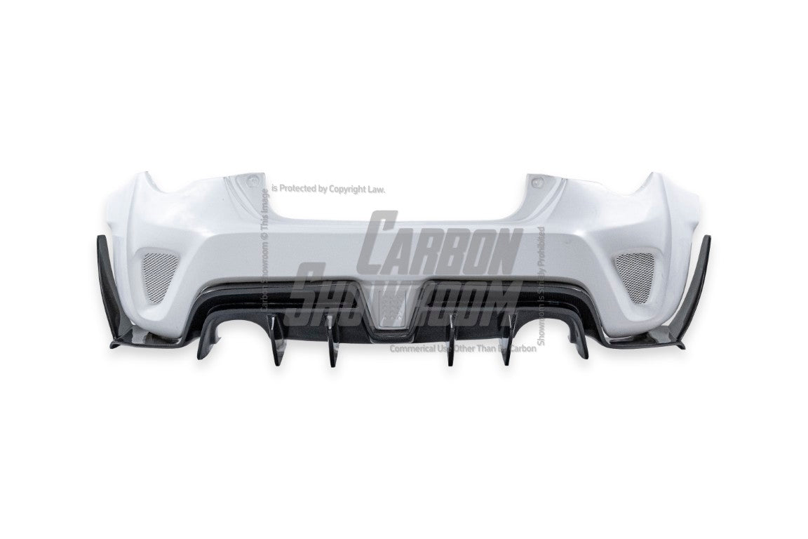 Toyota GT86 86 TRD GT SE Base ZN6 2017 2018 2019 2020 & Scion FR-S FRS ZN6 2013 2014 2015 2016 & BRZ TS Limited Premium ZN6 2013 2014 2015 2016 2017 2018 2019 2020 (compatible with ROBOT widebody kit) with Aftermarket Parts - Rear Bumper & Diffuser Carbon Fiber / FRP from Robot Craftsman