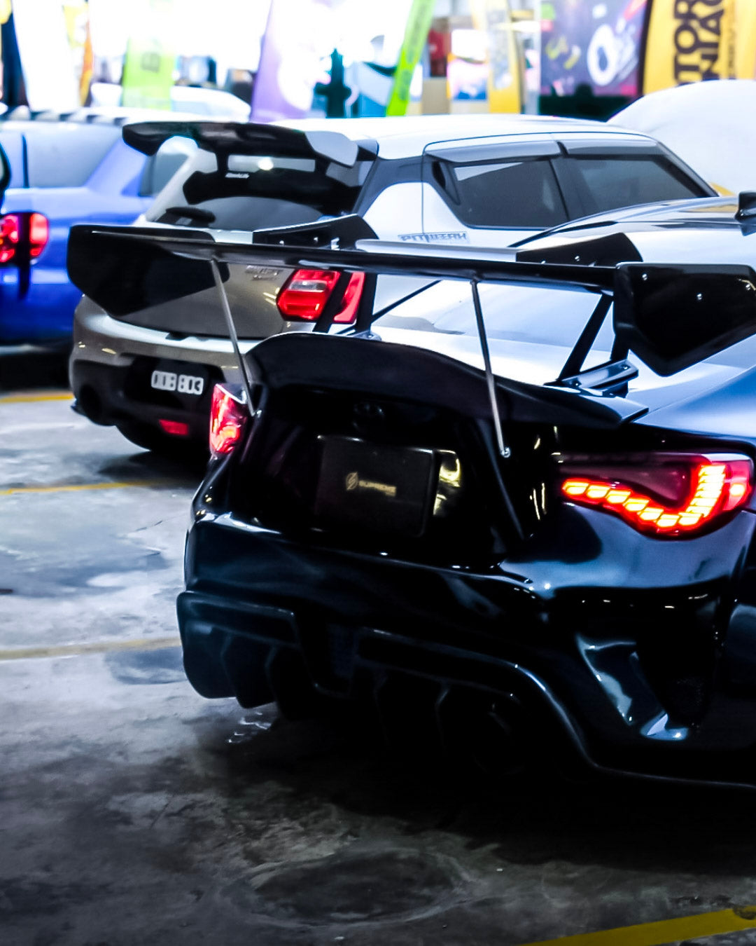 Toyota GT86 86 TRD GT SE Base ZN6 2017 2018 2019 2020 & Scion FR-S FRS ZN6 2013 2014 2015 2016 & BRZ TS Limited Premium ZN6 2013 2014 2015 2016 2017 2018 2019 2020 (compatible with ROBOT widebody kit) with Aftermarket Parts - Rear Bumper & Diffuser Carbon Fiber / FRP from Robot Craftsman