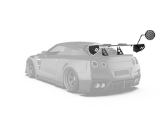 Nissan GTR Nismo T-Spec Black Edition Track Edition Premium Pure CBA DBA EBA 2008 2009 2010 2011 2012 2013 2014 2015 2016 2017 2018 2019 2020 2021 2022 2023 2024 with Aftermarket Parts - "Godzilla" Swan Neck Thor GT Wing Carbon Fiber / FRP from Robot Craftsman