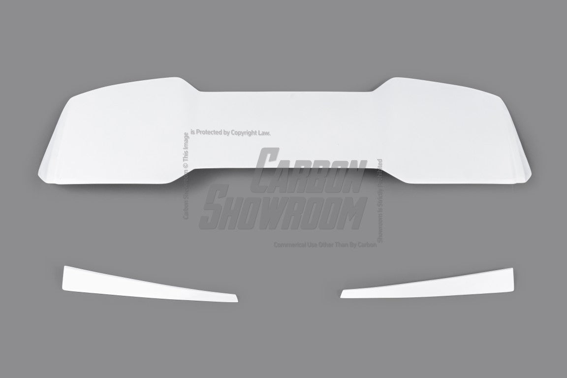 Volkswagen Golf Base MK7 MK7.5 2015 2016 2017 2018 2019 2020 2021 with Aftermarket Parts - Rear Roof Spoiler Carbon Fiber / FRP from Robot Craftsman