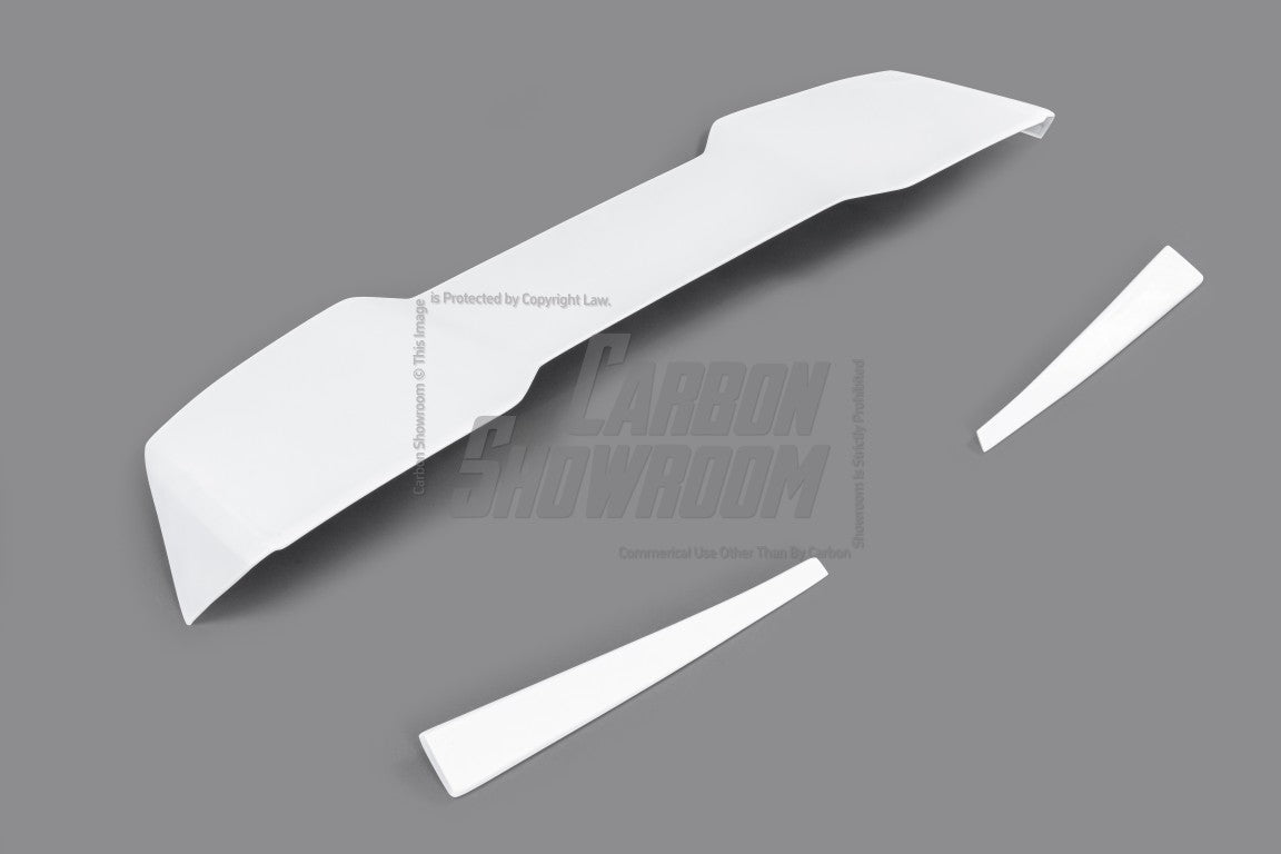 Volkswagen Golf Base MK7 MK7.5 2015 2016 2017 2018 2019 2020 2021 with Aftermarket Parts - Rear Roof Spoiler Carbon Fiber / FRP from Robot Craftsman