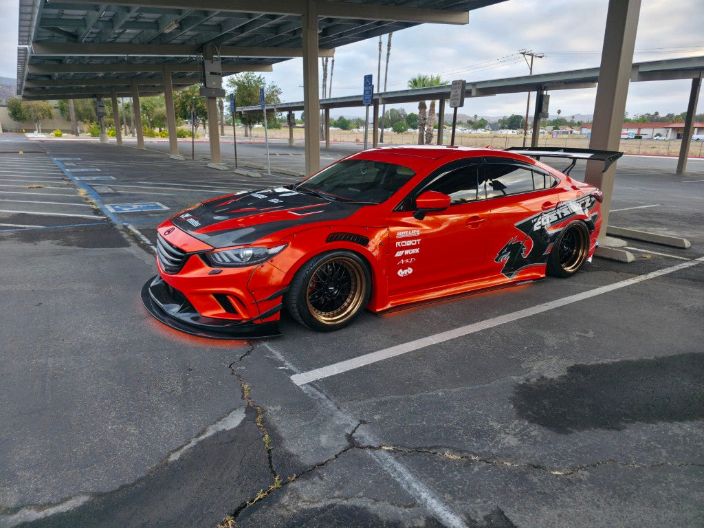 Mazda Mazda6 Sport Grand Touring Singature Carbon Edition 2014 2015 2016 2017 2018 2019 2020 2021 2022 with Aftermarket Parts - Rear Spoiler Wing Carbon Fiber / FRP from Robot Craftsman