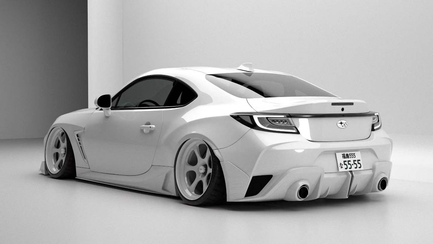BLIZZARD レーシング 166cm パトロール合格モデル BRZ ZD8 & GR86 ZN8 Aftermarket Parts Robot Craftsman Rear Bumper