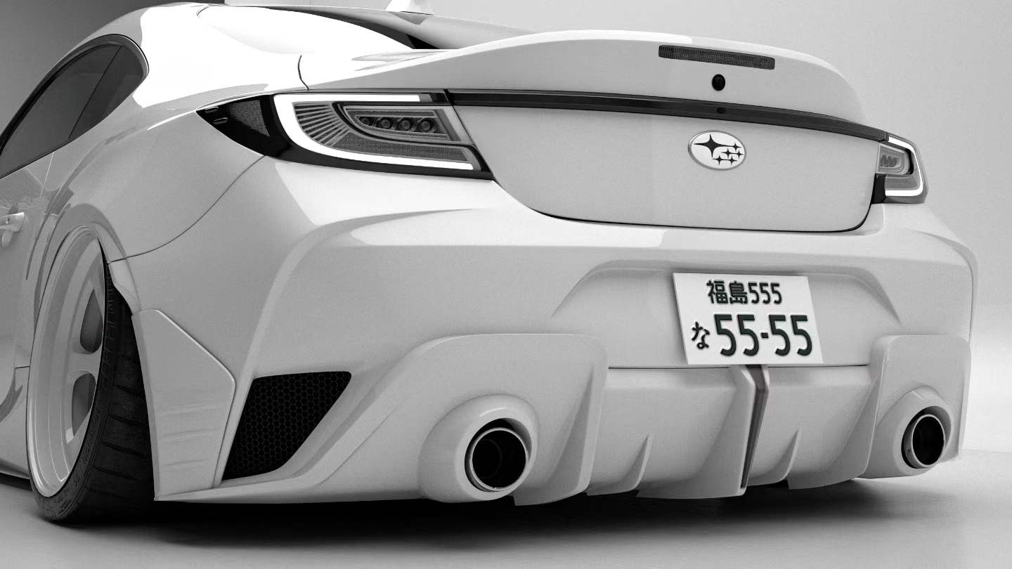 BRZ ZD8 & GR86 ZN8 Aftermarket Parts Robot Craftsman Rear Bumper