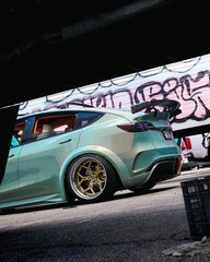 Tesla Model Y Performance AWD Long Range RWD Standard 2020 2021 2022 2023 2024 with Aftermarket Parts - "STARSHIP" Side Skirts PP from Robot Craftsman
