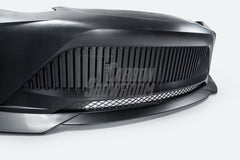 Tesla Model Y Performance AWD Long Range RWD Standard 2020 2021 2023 2024 with Aftermarket Parts - "STARSHIP" Stage 1 Corner Lip (2 pcs) & Stage 2 Corner Lip (4 pcs) & Front Bumper Carbon Fiber from Robot Craftsman