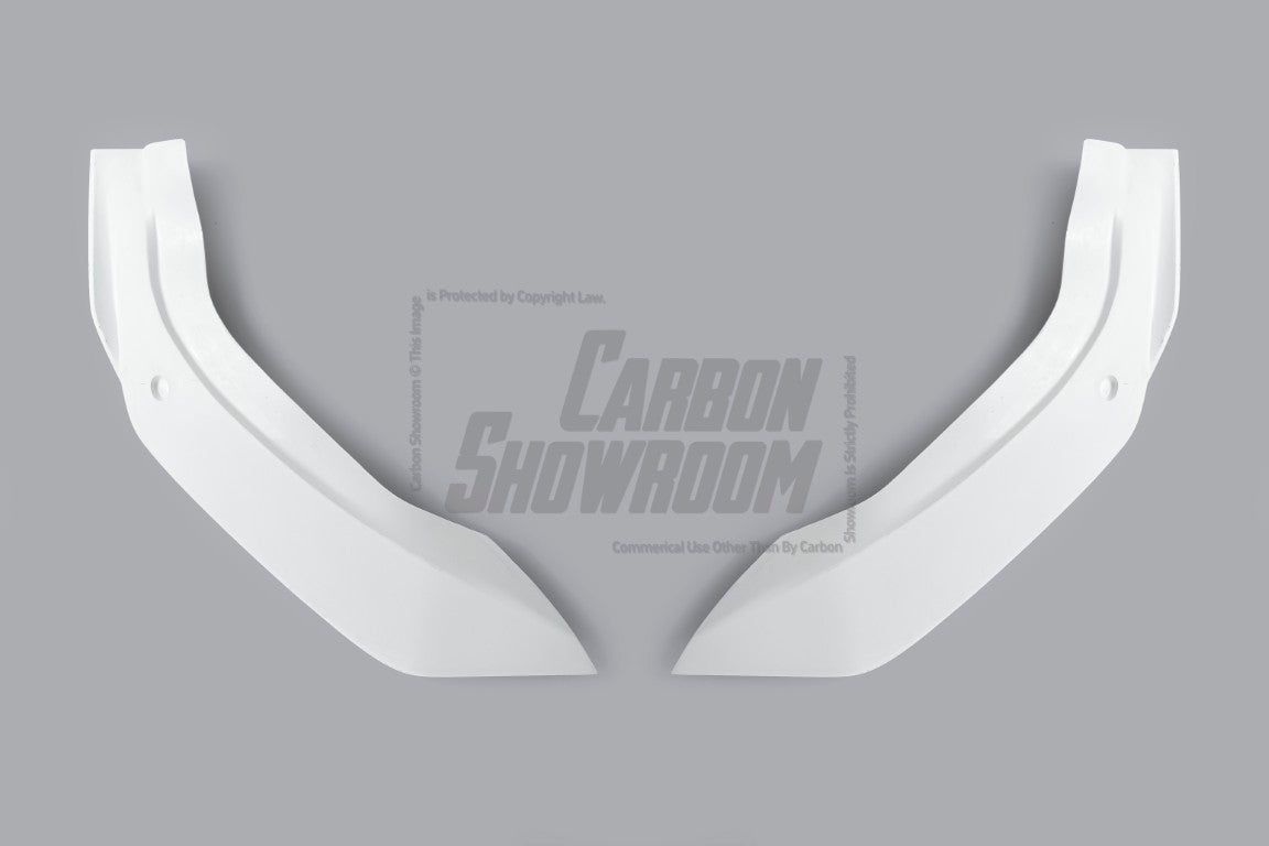 Tesla Model Y Performance AWD Long Range RWD Standard 2020 2021 2023 2024 with Aftermarket Parts - "STARSHIP" Stage 1 Corner Lip (2 pcs) & Stage 2 Corner Lip (4 pcs) & Front Bumper Carbon Fiber from Robot Craftsman