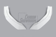 Tesla Model Y Performance AWD Long Range RWD Standard 2020 2021 2023 2024 with Aftermarket Parts - "STARSHIP" Stage 1 Corner Lip (2 pcs) & Stage 2 Corner Lip (4 pcs) & Front Bumper Carbon Fiber from Robot Craftsman