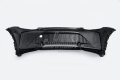 Tesla Model Y Performance AWD Long Range RWD Standard 2020 2021 2023 2024 with Aftermarket Parts - "STARSHIP" Stage 1 Corner Lip (2 pcs) & Stage 2 Corner Lip (4 pcs) & Front Bumper Carbon Fiber from Robot Craftsman