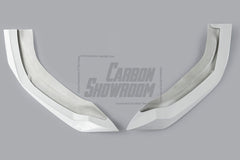 Tesla Model Y Performance AWD Long Range RWD Standard 2020 2021 2023 2024 with Aftermarket Parts - "STARSHIP" Stage 1 Corner Lip (2 pcs) & Stage 2 Corner Lip (4 pcs) & Front Bumper Carbon Fiber from Robot Craftsman