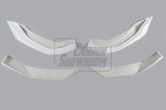 Tesla Model Y Performance AWD Long Range RWD Standard 2020 2021 2023 2024 with Aftermarket Parts - "STARSHIP" Stage 1 Corner Lip (2 pcs) & Stage 2 Corner Lip (4 pcs) & Front Bumper Carbon Fiber from Robot Craftsman