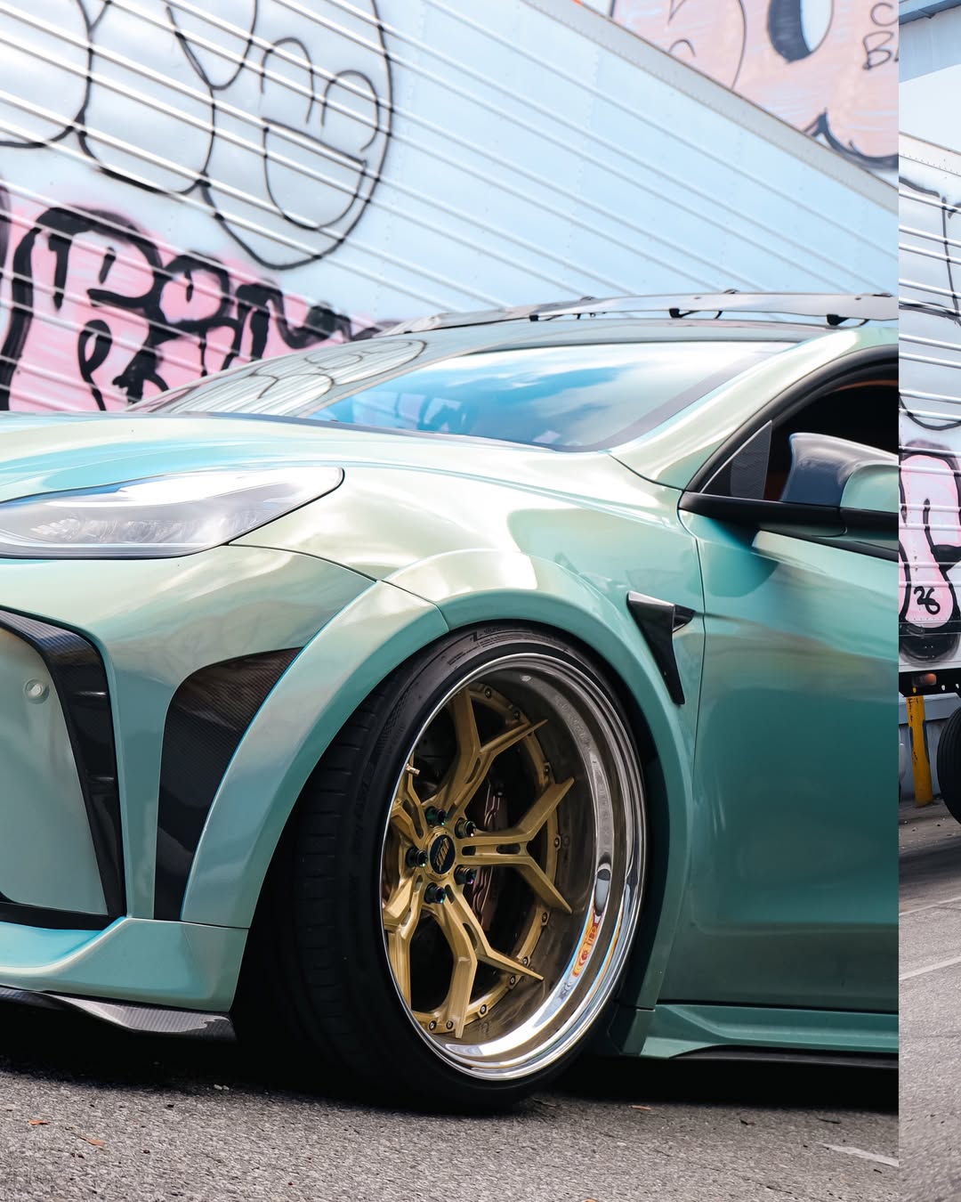 Tesla Model Y Performance AWD Long Range RWD Standard 2020 2021 2022 2023 2024 with Aftermarket Parts - "STARSHIP" Widebody Wheel Arches Carbon Fiber / FRP from Robot Craftsman