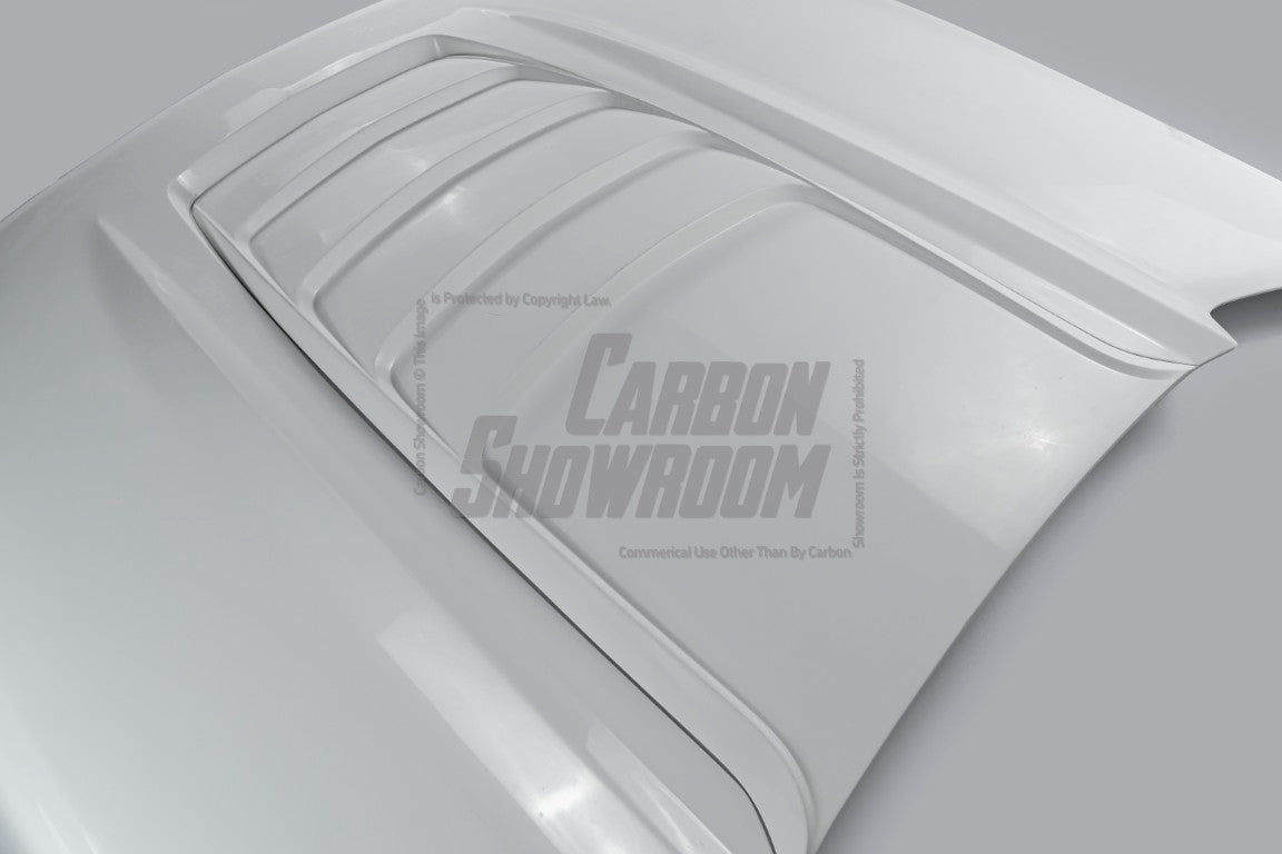 Ford Mustang Ecoboost V6 GT S550.1 2015 2016 2017 with Aftermarket Parts - STORM Hood Bonnet Carbon Fiber / FRP from Robot Craftsman