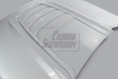 Ford Mustang Ecoboost V6 GT S550.1 2015 2016 2017 with Aftermarket Parts - STORM Hood Bonnet Carbon Fiber / FRP from Robot Craftsman