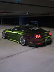 Ford Mustang Ecoboost V6 GT S550.1 2015 2016 2017 & Mustang Ecoboost V6 GT March1 Bullitt S550.2 2018 2019 2020 2021 2022 2023 with Aftermarket Parts - "STORM" Widebody Fender Flares Wheel Arches & Side Skirts Carbon Fiber / FRP from Robot Craftsman