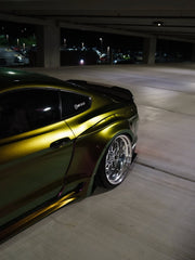 Ford Mustang Ecoboost V6 GT S550.1 2015 2016 2017 & Mustang Ecoboost V6 GT March1 Bullitt S550.2 2018 2019 2020 2021 2022 2023 with Aftermarket Parts - "STORM" Widebody Fender Flares Wheel Arches & Side Skirts Carbon Fiber / FRP from Robot Craftsman