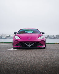 Subaru BRZ ZD8 2022 2023 2024 & Toyota GR86 ZN8 2022 2023 2024 with Aftermarket Parts - "SHINING" Narrow Body Front Bumper & Lip Carbon Fiber / FRP from Robot Craftsman
