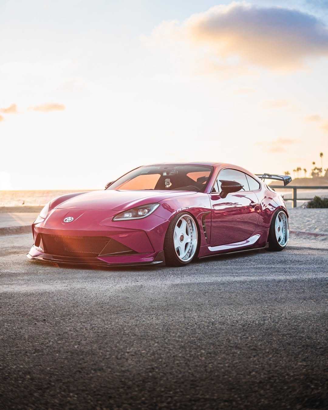 Subaru BRZ ZD8 2022 2023 2024 & Toyota GR86 ZN8 2022 2023 2024 with Aftermarket Parts - "SHINING" Narrow Body Front Bumper & Lip Carbon Fiber / FRP from Robot Craftsman