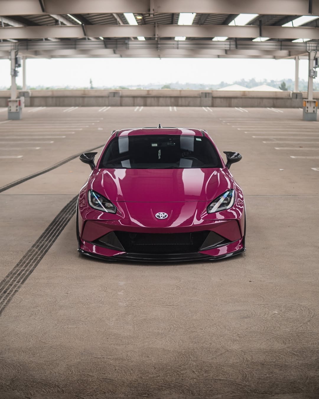 Subaru BRZ ZD8 2022 2023 2024 & Toyota GR86 ZN8 2022 2023 2024 with Aftermarket Parts - "SHINING" Narrow Body Front Bumper & Lip Carbon Fiber / FRP from Robot Craftsman