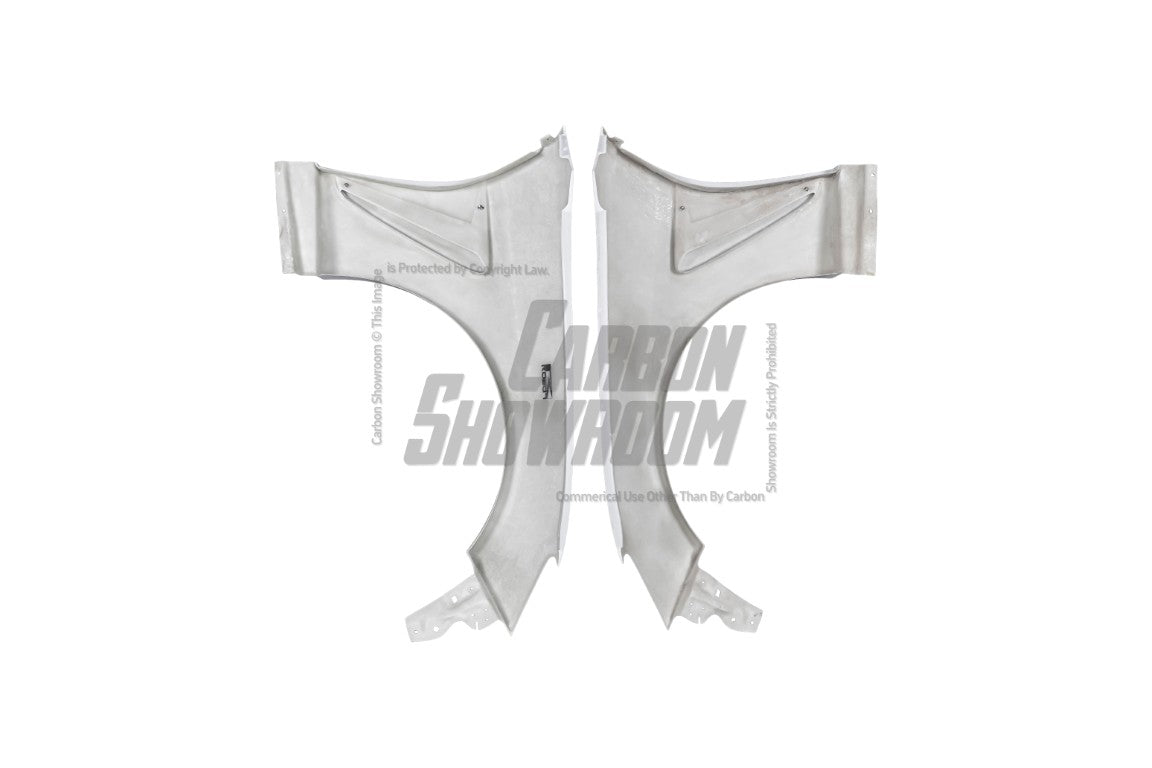 Subaru BRZ ZD8 2022 2023 2024 & Toyota GR86 ZN8 2022 2023 2024 with Aftermarket Parts - "SHINING" Narrow Body Front Fenders & Side Skirts Carbon Fiber / FRP from Robot Craftsman