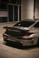 Porsche 911 997.1 997.2 Carrera Base S 2009–2012 (997.1 requires 997.2 taillights) with Robot Craftsman's Aftermarket Parts - Package A "TIGANISM GUSTAV" Carbon Fiber / FRP