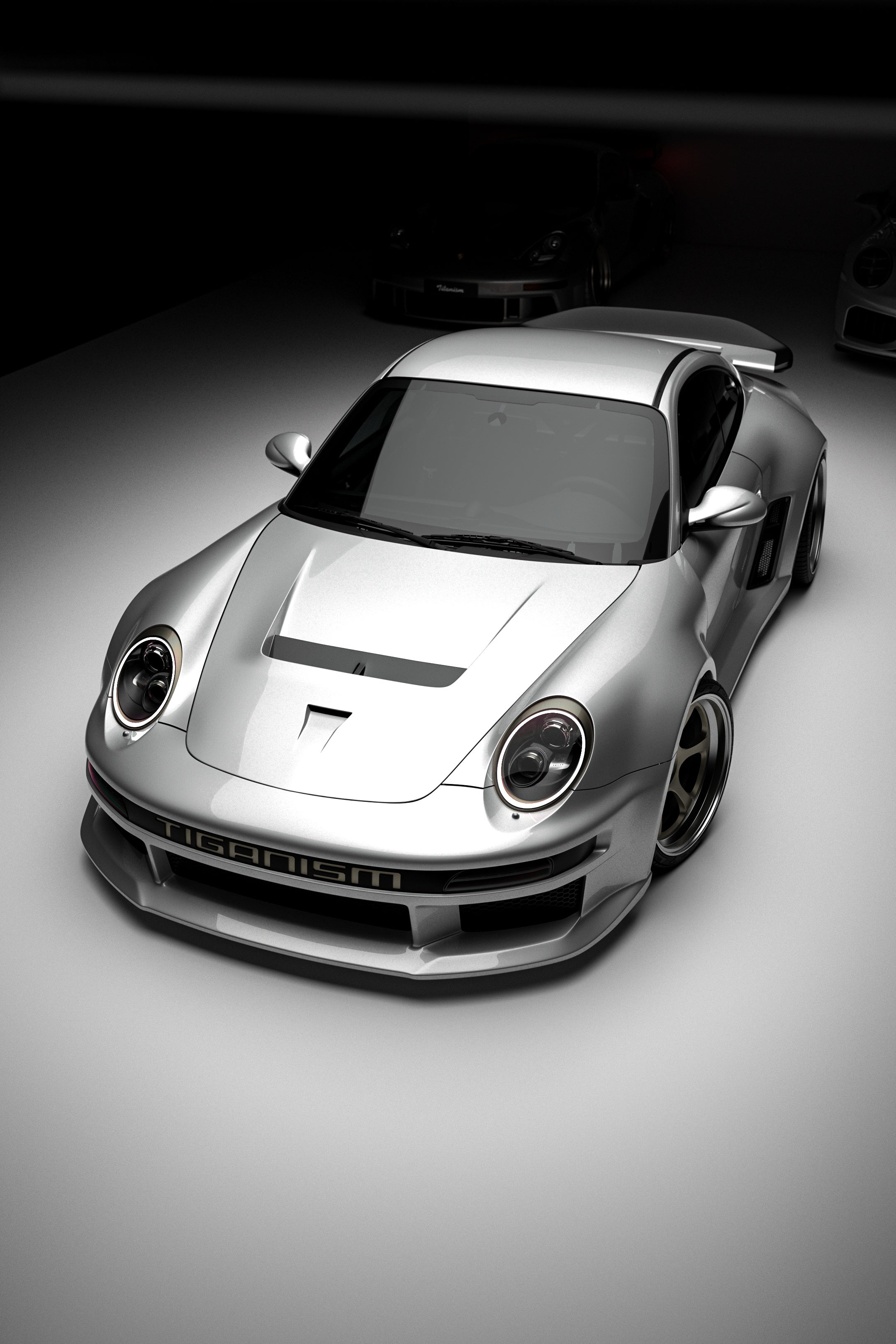 Porsche 911 997.1 997.2 Carrera Base S 2009–2012 (997.1 requires 997.2 taillights) with Robot Craftsman's Aftermarket Parts - Full Complete Kit Package "TIGANISM GUSTAV" Carbon Fiber / FRP