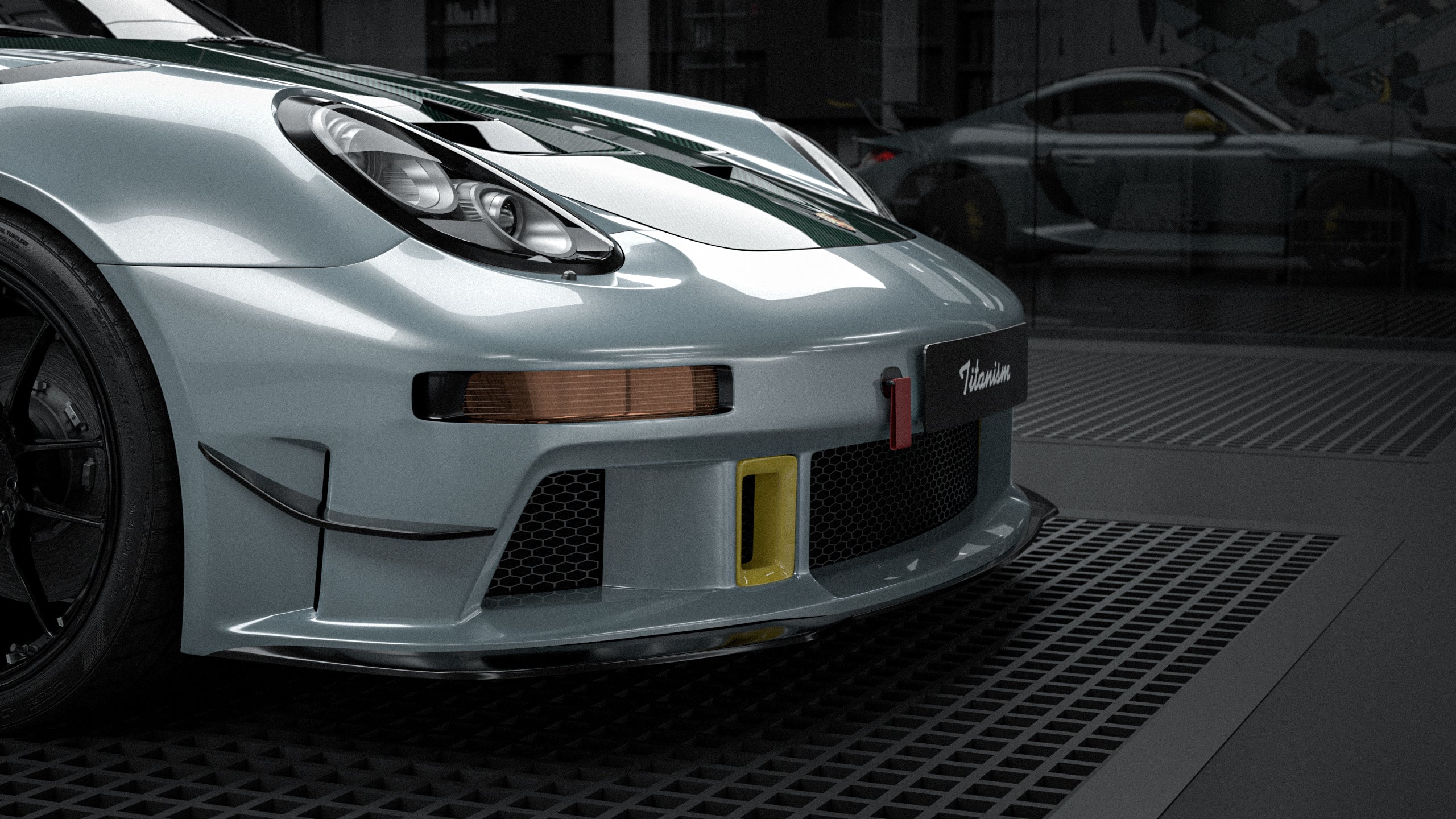 Porsche 987.1 Cayman &amp; Boxster Base / S 2005 2006 2007 2008 &amp; 987.2 Cayman &amp; Boxster Base / S / R 2009 2010 2011 2012 with Aftermarket Parts - TITANISM STUKA Front Bumper