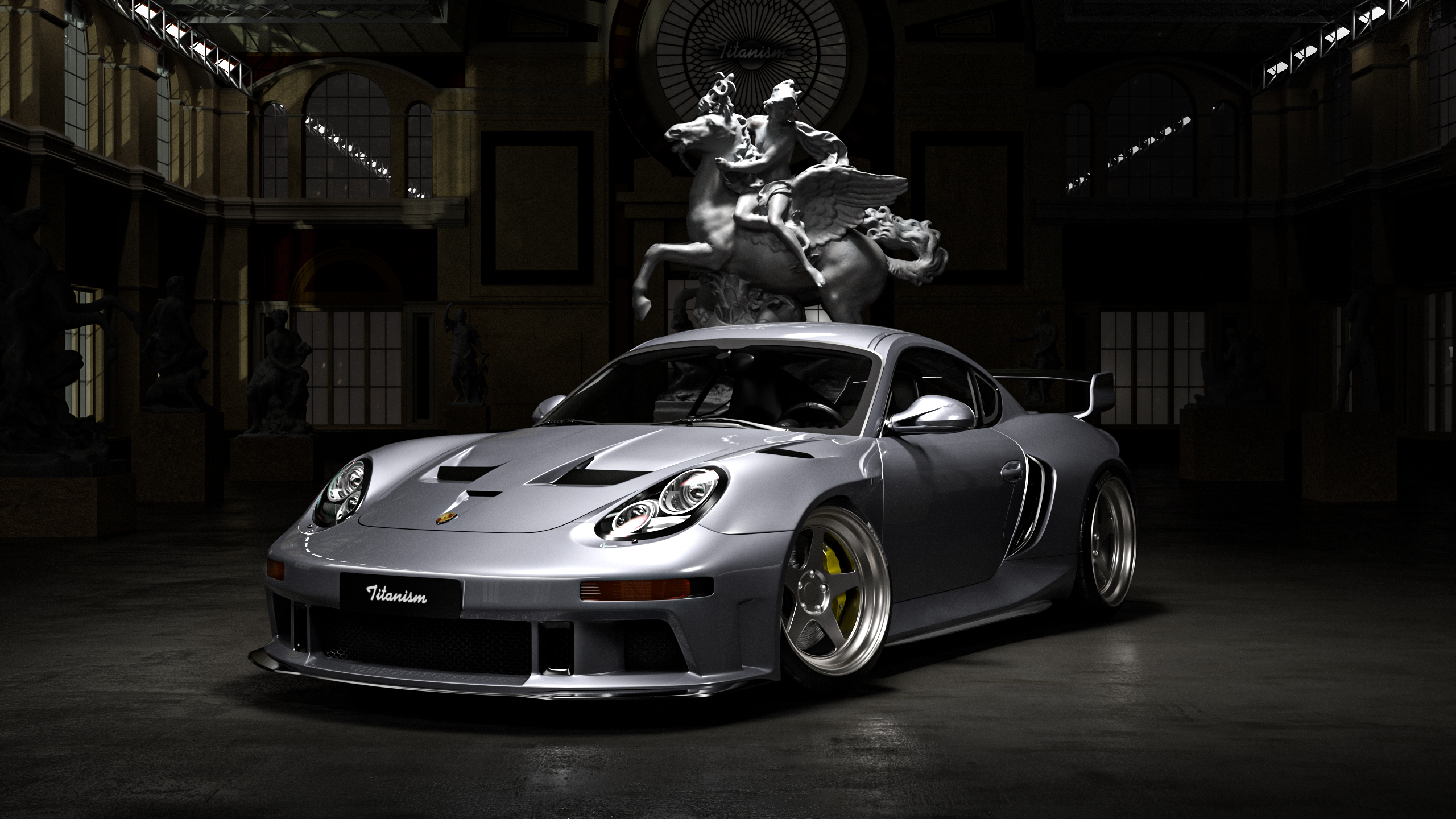Porsche 987.1 Cayman &amp; Boxster Base / S 2005 2006 2007 2008 &amp; 987.2 Cayman &amp; Boxster Base / S / R 2009 2010 2011 2012 with Aftermarket Parts - TITANISM STUKA Front Fenders