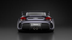 Porsche 987.1 Cayman Base / S 2005 2006 2007 2008 (Requires 987.2 taillights) & 987.2 Cayman Base / S / R 2009 2010 2011 2012 with Aftermarket Parts - TITANISM STUKA Rear Diffuser Carbon Fiber / FRP from Robot Craftsman