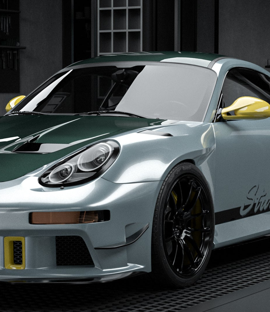 Porsche 987.1 Cayman &amp; Boxster Base / S 2005 2006 2007 2008 &amp; 987.2 Cayman &amp; Boxster Base / S / R 2009 2010 2011 2012 with Aftermarket Parts - TITANISM STUKA Front Fenders