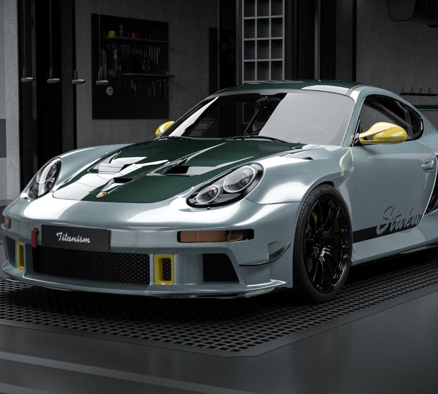Porsche 987.1 Cayman & Boxster Base / S 2005 2006 2007 2008 & 987.2 Cayman & Boxster Base / S / R 2009 2010 2011 2012 with Aftermarket Parts - TITANISM STUKA Full Kit Carbon Fiber / FRP from Robot Craftsman