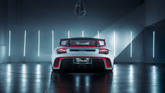 Porsche 987.1 Cayman Base / S 2005 2006 2007 2008 & 987.2 Cayman Base / S / R 2009 2010 2011 2012 with Aftermarket Parts - TITANISM STUKA Spoiler Wing Carbon Fiber / FRP from Robot Craftsman
