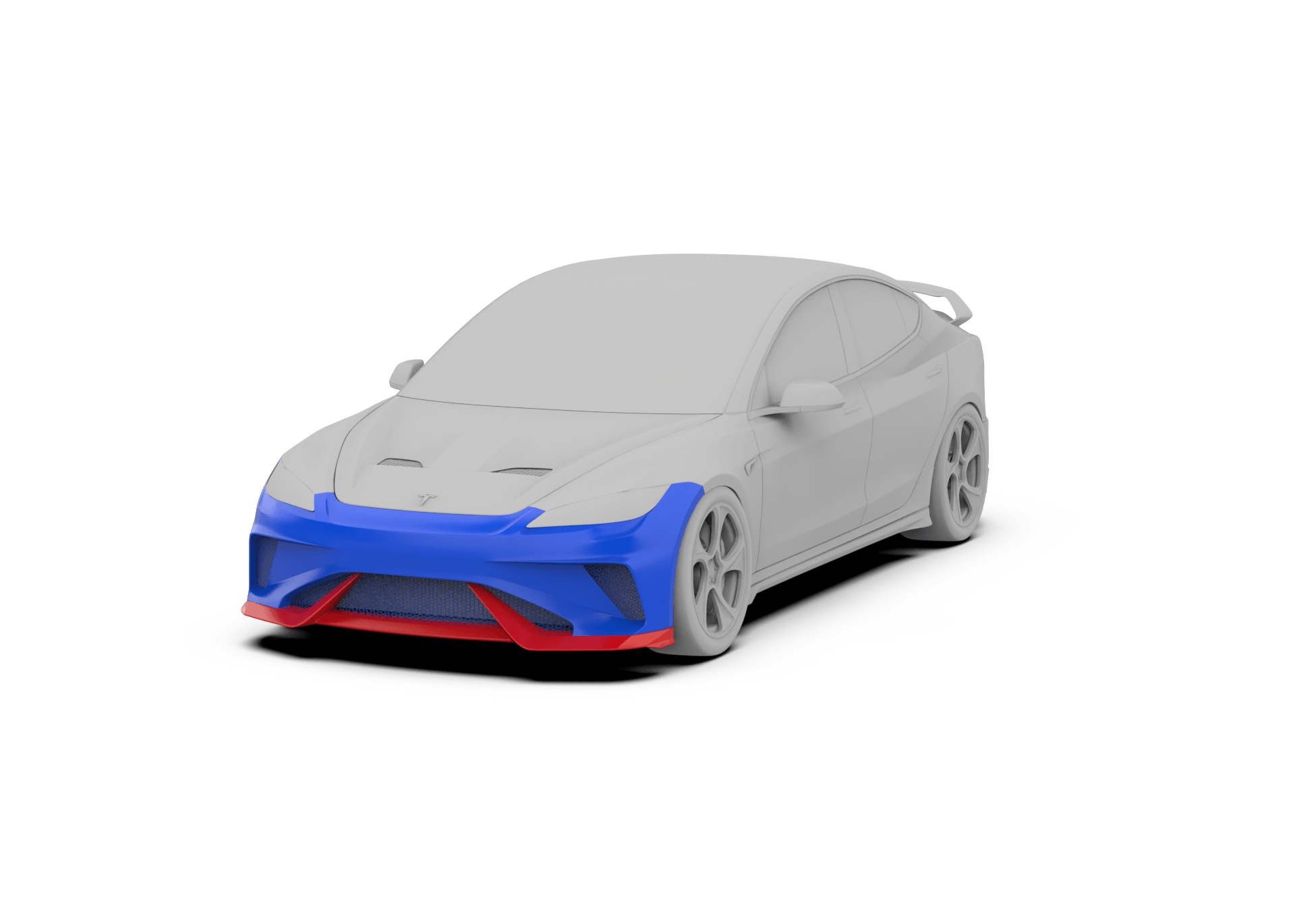 Tesla Model 3 Highland / Performance 2024-ON with Aftermarket Parts - Hacker Style Full Body Kit Package FRP / Carbon Fiber from Robot Craftsman