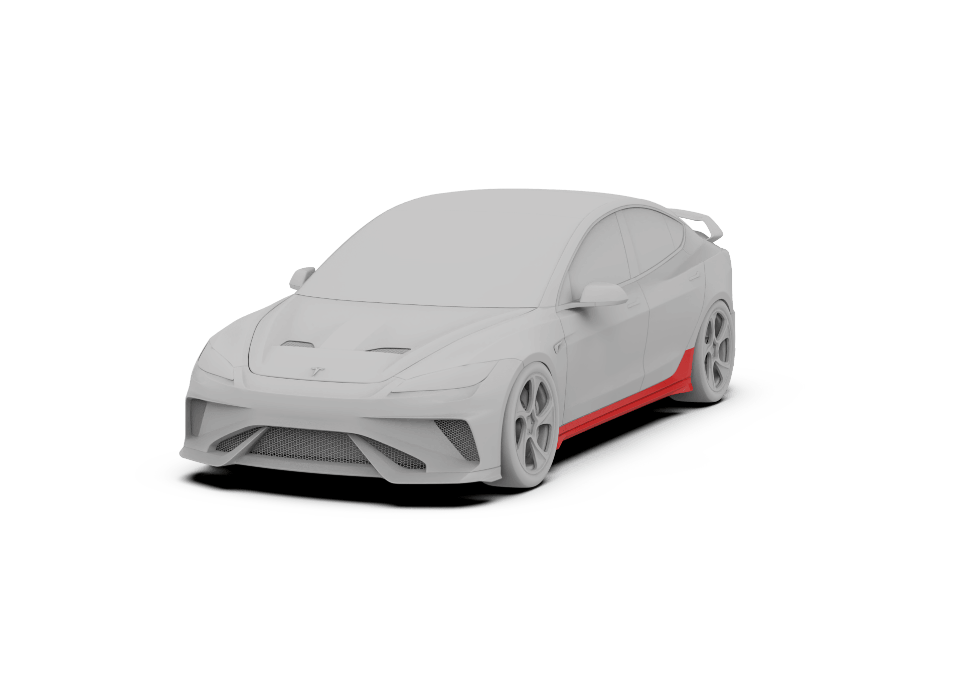 Tesla Model 3 Highland / Performance 2024-ON with Aftermarket Parts - Hacker Style Full Body Kit Package FRP / Carbon Fiber from Robot Craftsman