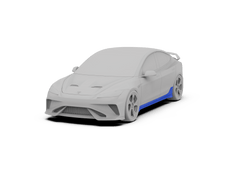 Tesla Model 3 Highland / Performance 2024-ON with Aftermarket Parts - Hacker Side Skirts Carbon Fiber / FRP from Robot Craftsman