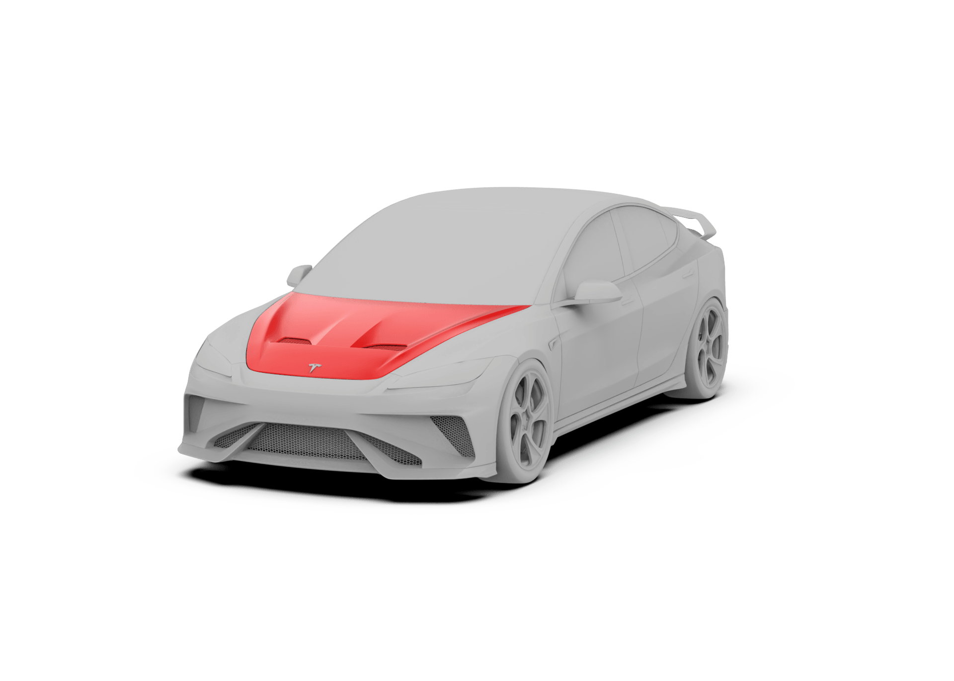 Tesla Model 3 Highland / Performance 2024-ON with Aftermarket Parts - Hacker Style Full Body Kit Package FRP / Carbon Fiber from Robot Craftsman