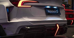 Tesla Model 3 Highland / Performance 2024-ON with Aftermarket Parts - "HACKER" Wheel Arches & Side Skirts Carbon Fiber/FRP from Robot Craftsman