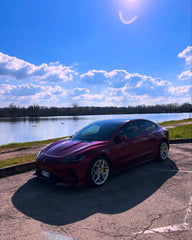 Tesla Model 3 Highland / Performance 2024-ON with Aftermarket Parts - Hacker Narrow Body Front Bumper & Lip Carbon Fiber / FRP from Robot Craftsman