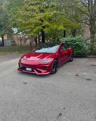 Tesla Model 3 Highland / Performance 2024-ON with Aftermarket Parts - Hacker Narrow Body Front Bumper & Lip Carbon Fiber / FRP from Robot Craftsman