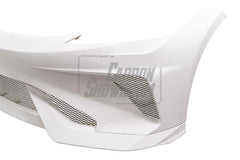 Tesla Model 3 Highland / Performance 2024-ON with Aftermarket Parts - Hacker Narrow Body Front Bumper & Lip Carbon Fiber / FRP from Robot Craftsman