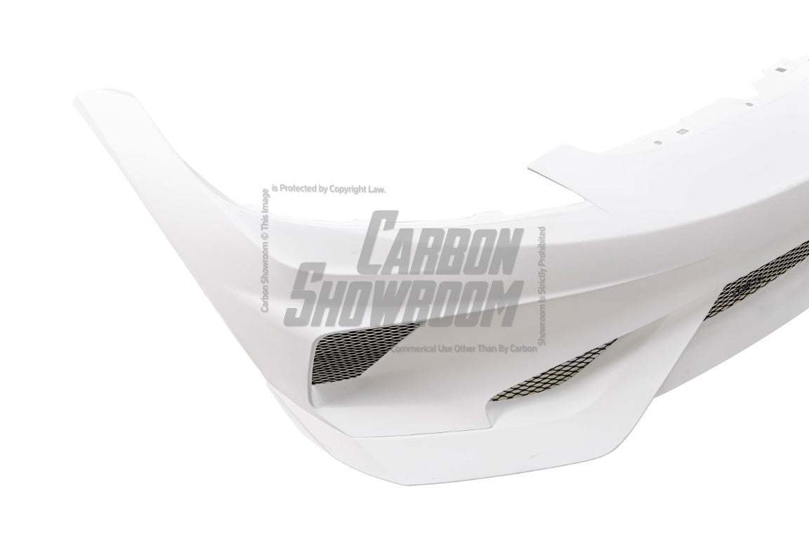 Tesla Model 3 Highland / Performance 2024-ON with Aftermarket Parts - Hacker Narrow Body Front Bumper & Lip Carbon Fiber / FRP from Robot Craftsman