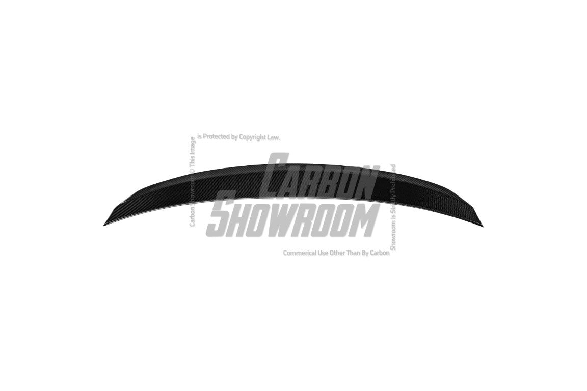 Tesla Model 3 Performance Long Range Standard Base 2017 2018 2019 2020 2021 2022 2023 with Aftermarket Parts - Crypton Rear Spoiler Wing Carbon Fiber / FRP from Robot Craftsman