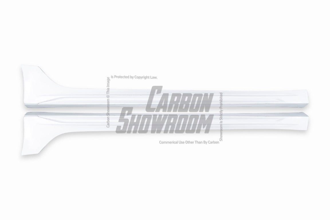 Tesla Model 3 Performance Long Range Standard Base 2017 2018 2019 2020 2021 2022 2023 with Aftermarket Parts - "Hacker" Narrow Body Side Skirts Carbon Fiber / FRP from Robot Craftsman