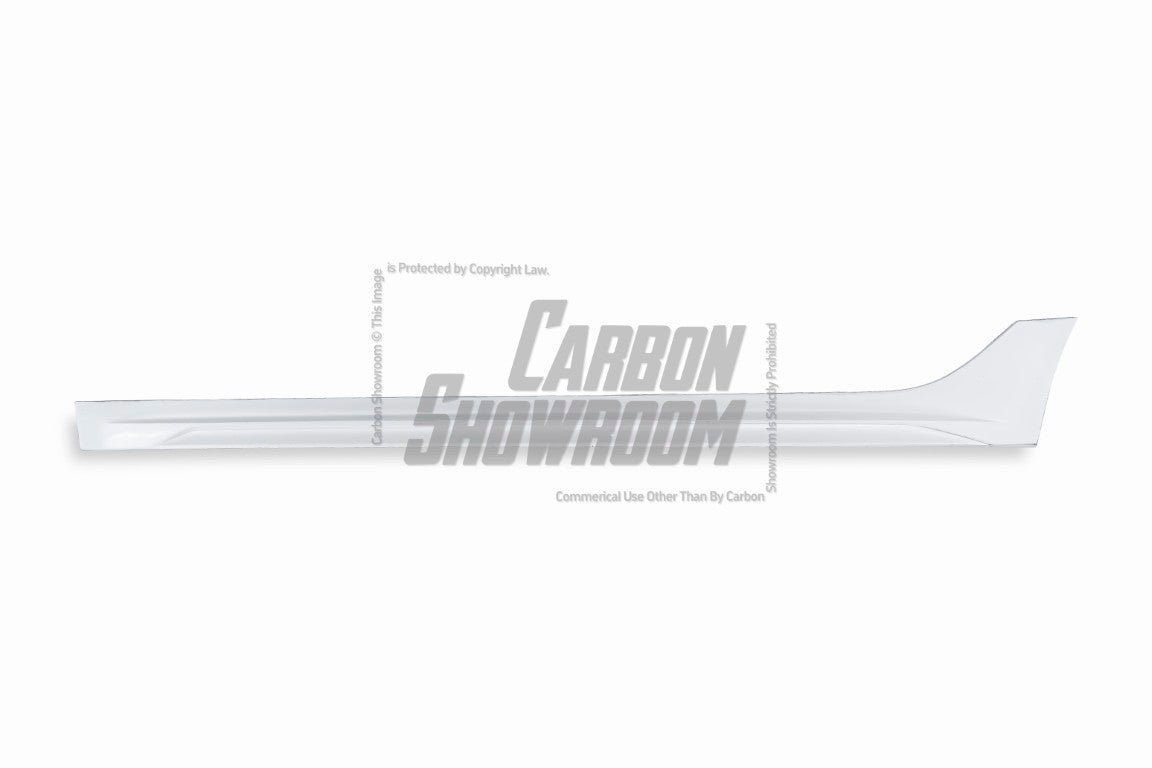 Tesla Model 3 Performance Long Range Standard Base 2017 2018 2019 2020 2021 2022 2023 with Aftermarket Parts - "Hacker" Narrow Body Side Skirts Carbon Fiber / FRP from Robot Craftsman
